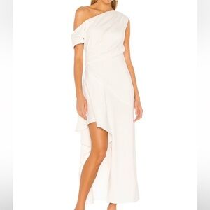 Elliatt One-Shoulder Asymmetric White Dress